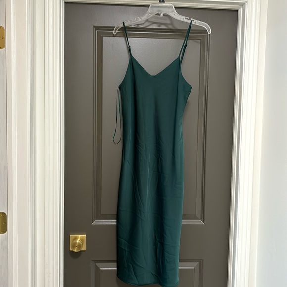 Sam Edelman Dresses & Skirts - Sam Edelman green satin slip dress 8